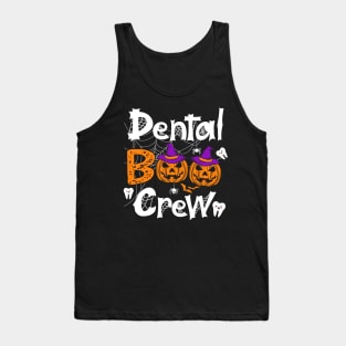 Dental Boo Crew Funny Dentist Halloween Costume Tank Top